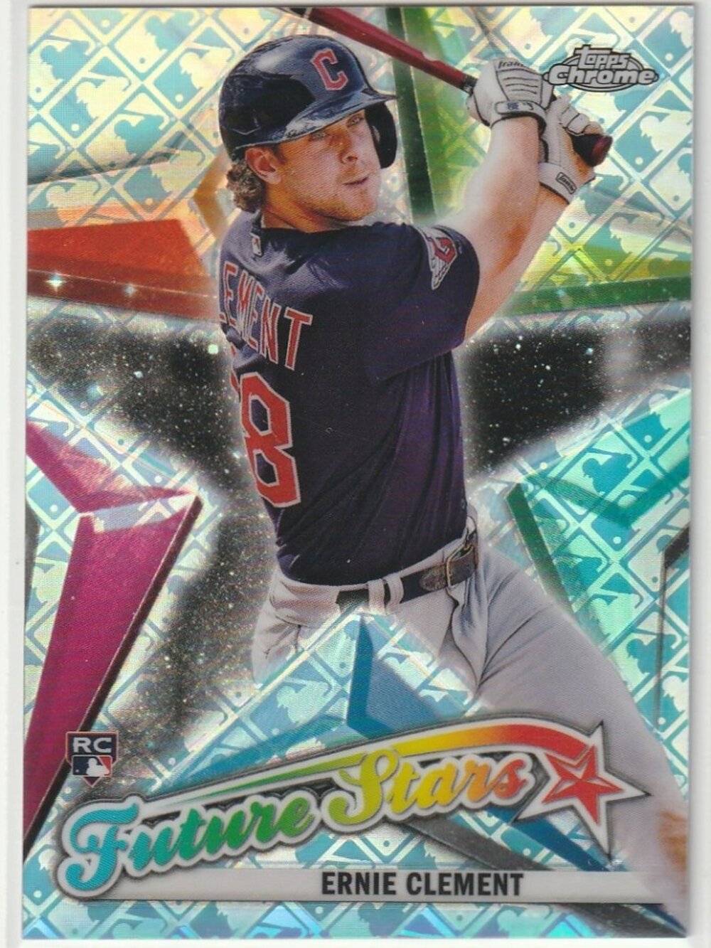 2022 Ernie Clement Topps Chrome Future Stars Logofractor Rookie Card RC #FS-19